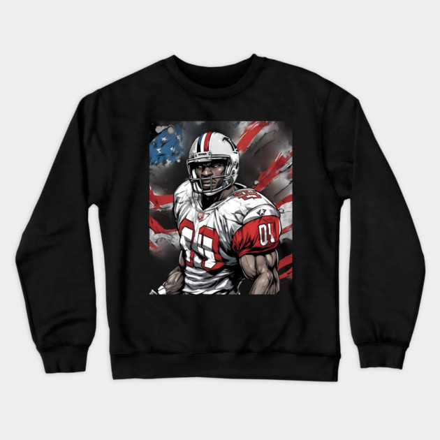 American Football Safety Crewneck Sweatshirt by animegirlnft