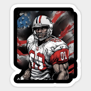 American Football Safety Sticker