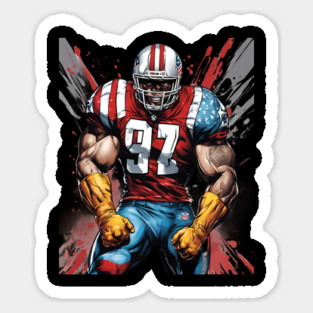 American Football Cornerback Sticker