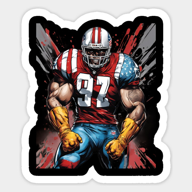 American Football Cornerback Sticker by animegirlnft