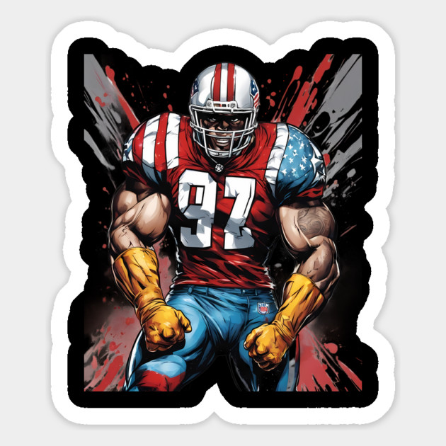 American Football Cornerback Magnet by animegirlnft
