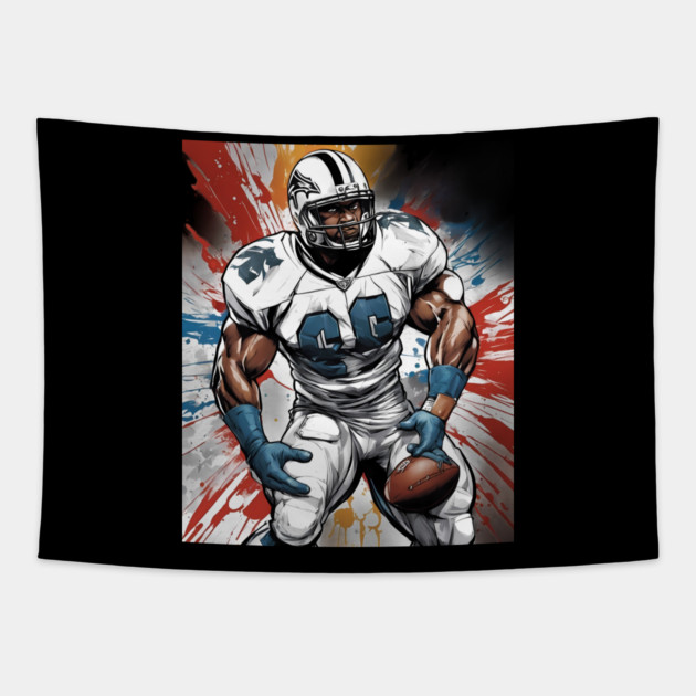 American Football Touchdown Tapestry by animegirlnft