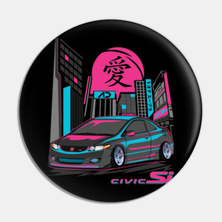 Black Honda Civic Si Pin