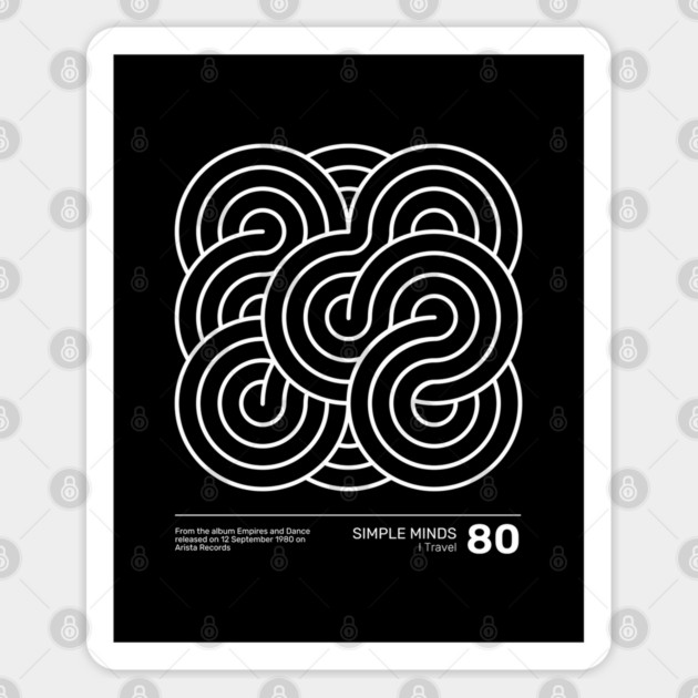 Simple Minds I Travel Sticker by Timeless Chaos