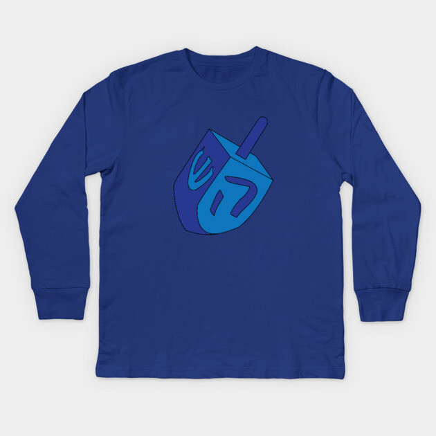 Dreidel Kids Long Sleeve T-Shirt by DickinsonDesign