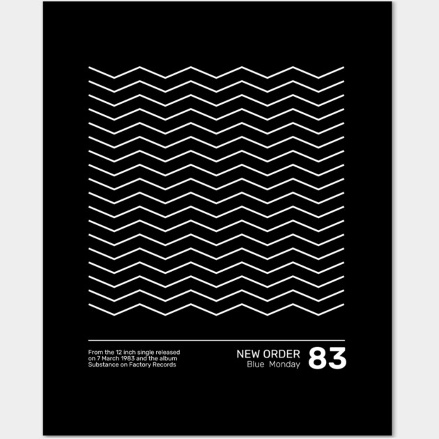 New Order Blue Monday Wall Art by Timeless Chaos