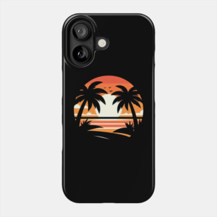 Palm Tree Sunset Phone Case