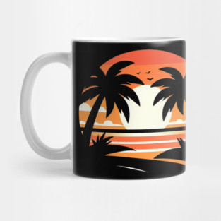 Palm Tree Sunset Mug