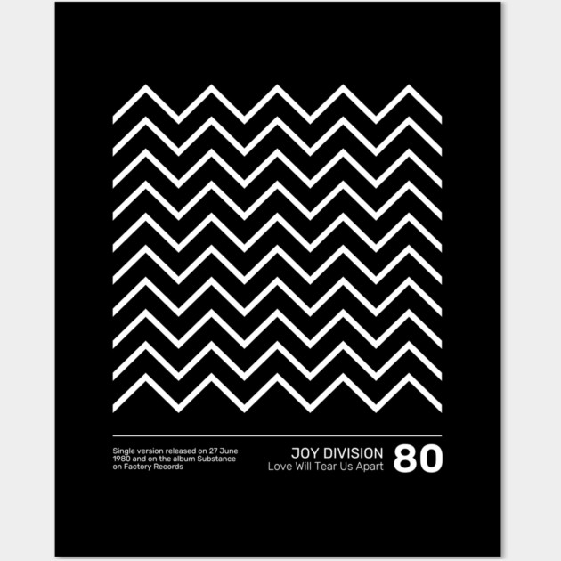 Joy Division Love Will Tear Us Apart Wall Art by Timeless Chaos