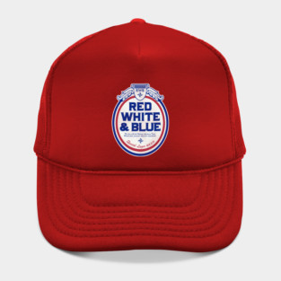Red White & Blue Lager Retro Defunct Beer Hat