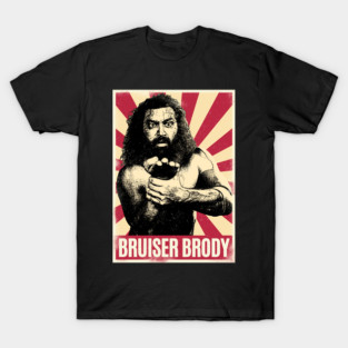 Retro Vintage Bruiser Brody Giving Pose T-Shirt