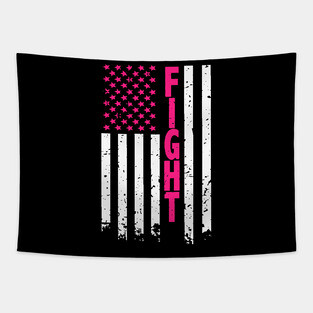 american flag fight Tapestry