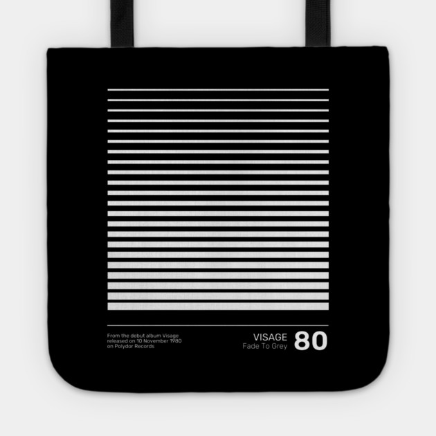 Visage Fade To Grey Tote by Timeless Chaos