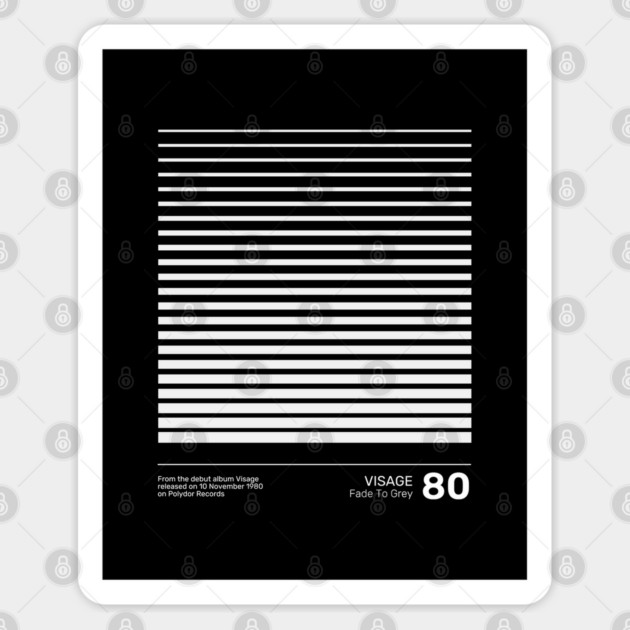 Visage Fade To Grey Sticker by Timeless Chaos