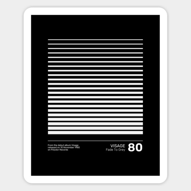 Visage Fade To Grey Magnet by Timeless Chaos