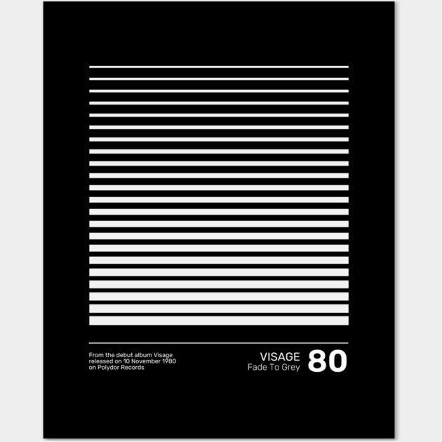 Visage Fade To Grey Wall Art by Timeless Chaos