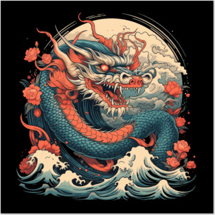 Japanese Dragon Posters and Art