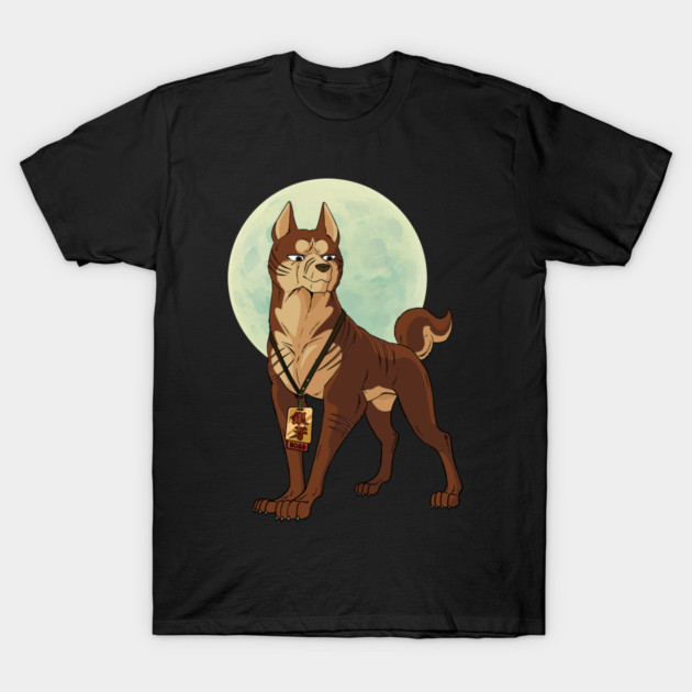 Riki with Moon (2023) T-Shirt by Silver Fang Network