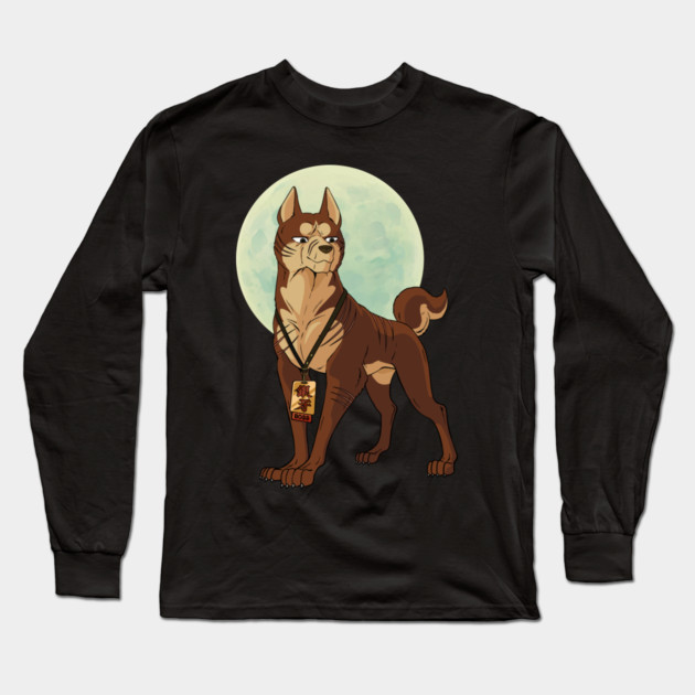 Riki with Moon (2023) Long Sleeve T-Shirt by Silver Fang Network