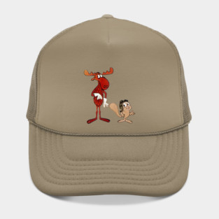Rocky and Bullwinkle - Authentic Style Distressed Hat