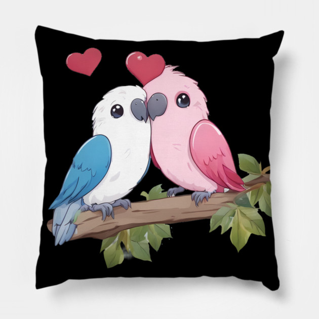 Love Bird Pillow by animegirlnft