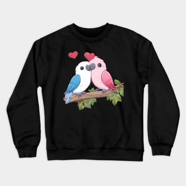 Love Bird Crewneck Sweatshirt by animegirlnft
