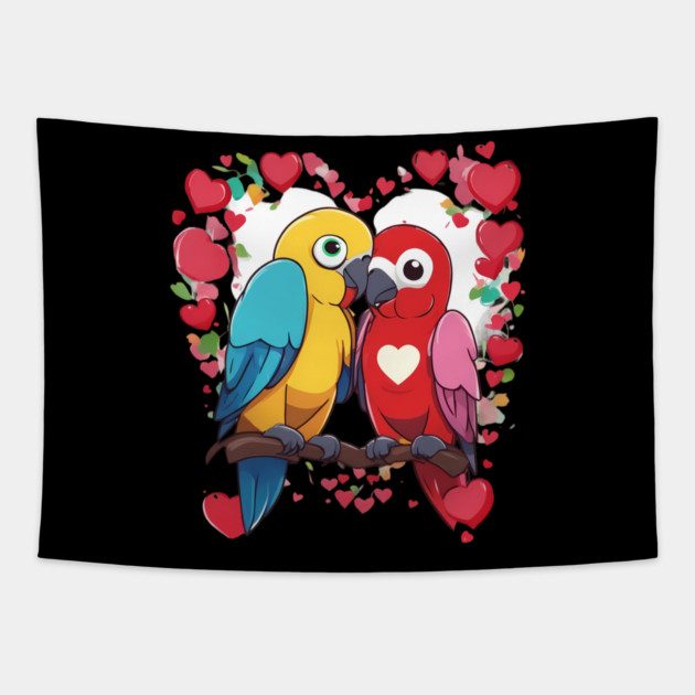 Bird of Paradise Tapestry by animegirlnft