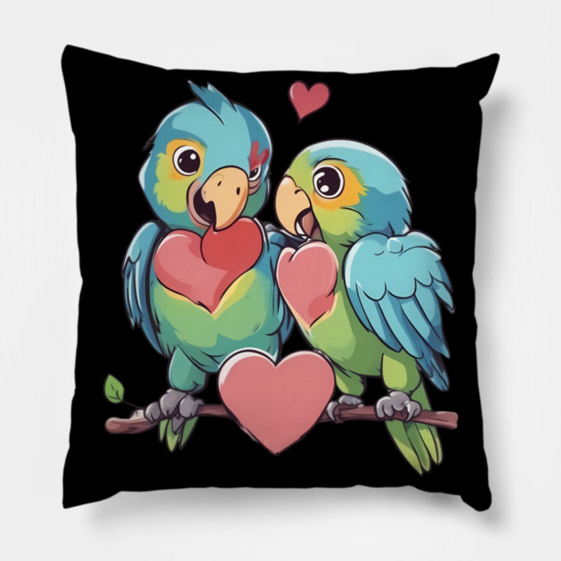 Colorful Bird Pillow by animegirlnft