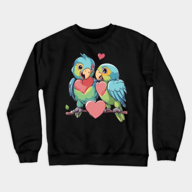Colorful Bird Crewneck Sweatshirt by animegirlnft
