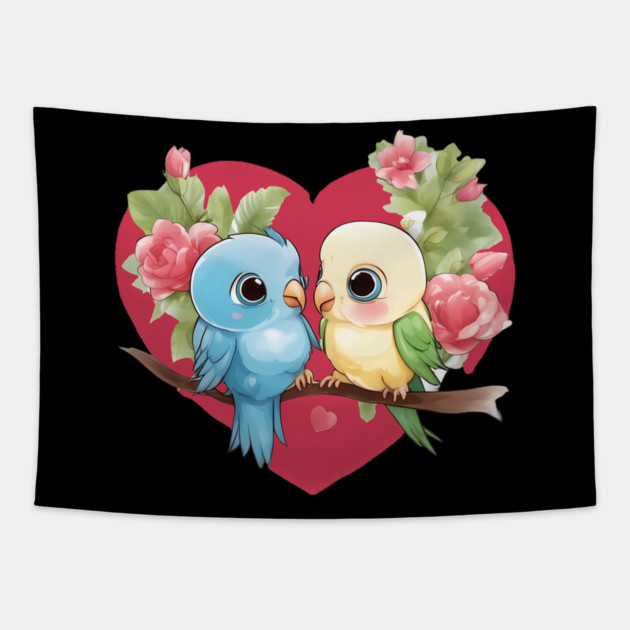 Exotic Bird Tapestry by animegirlnft