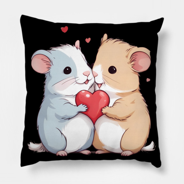 Cute Hamster Pillow by animegirlnft
