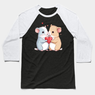 Cute Hamster Baseball T-Shirt