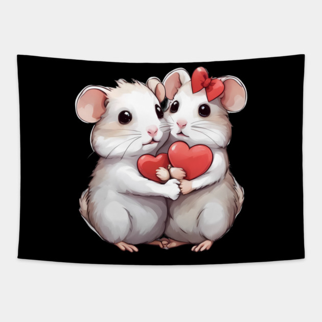 Baby Hamster Tapestry by animegirlnft