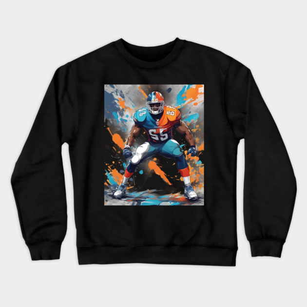 Huddle American Football Crewneck Sweatshirt by animegirlnft