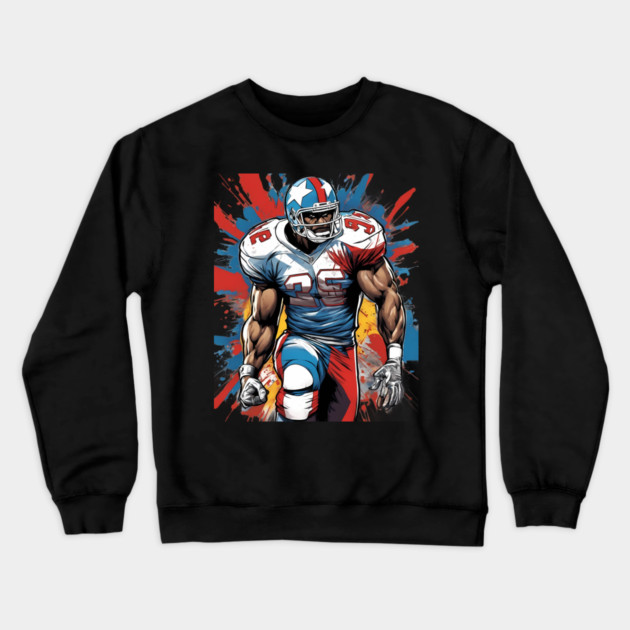 Interception American Football Crewneck Sweatshirt by animegirlnft