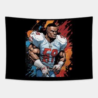 Sack American Football Tapestry