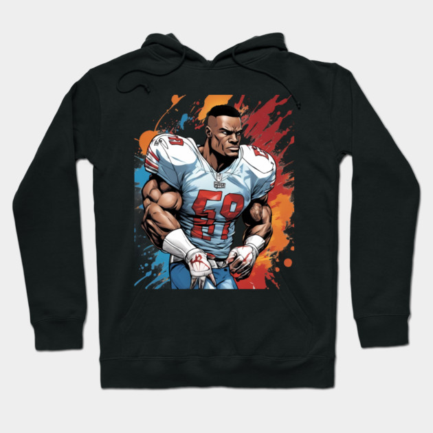 Sack American Football Hoodie by animegirlnft