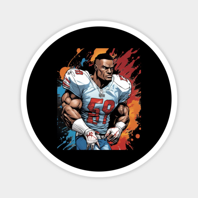 Sack American Football Magnet by animegirlnft