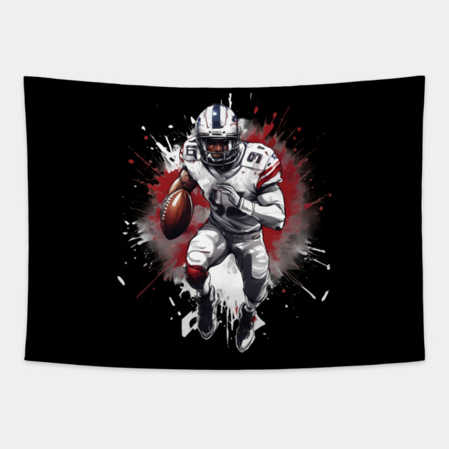 Kickoff American Football Tapestry by animegirlnft