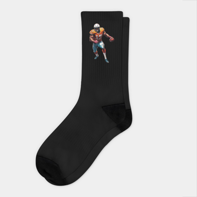 End Zone American Football Socks by animegirlnft