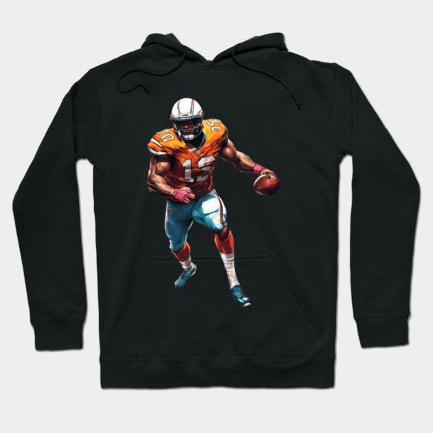End Zone American Football Hoodie by animegirlnft
