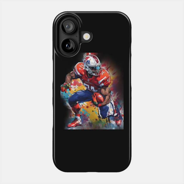 Rushing American Football Phone Case by animegirlnft