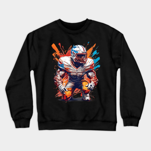 Red Zone American Football Crewneck Sweatshirt by animegirlnft