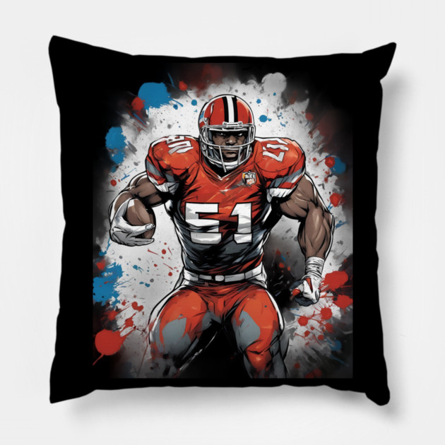 Pigskin American Football Pillow by animegirlnft