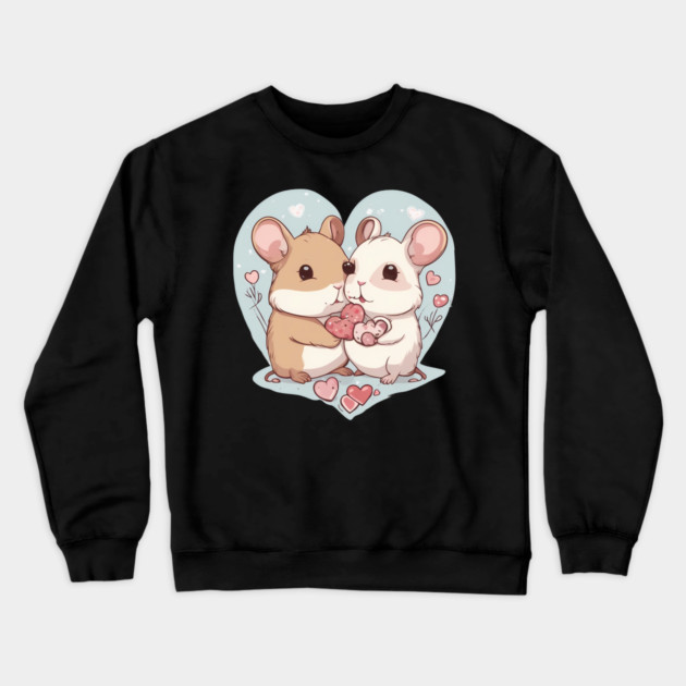 Little Hamster Crewneck Sweatshirt by animegirlnft