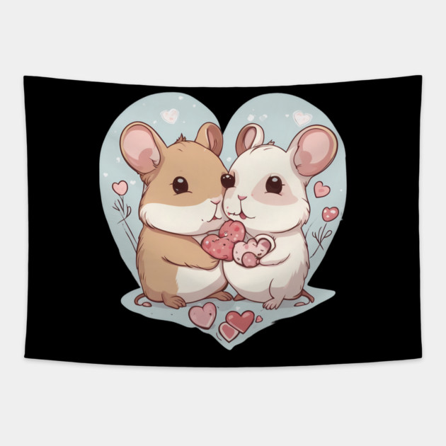 Little Hamster Tapestry by animegirlnft
