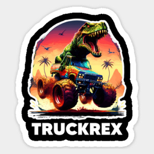 T-Rex Truck, Monster Truck Magnet