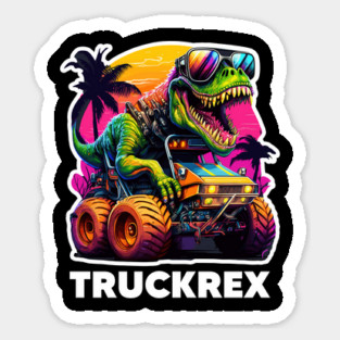 T-Rex Truck, Monster Truck - 2 Sticker