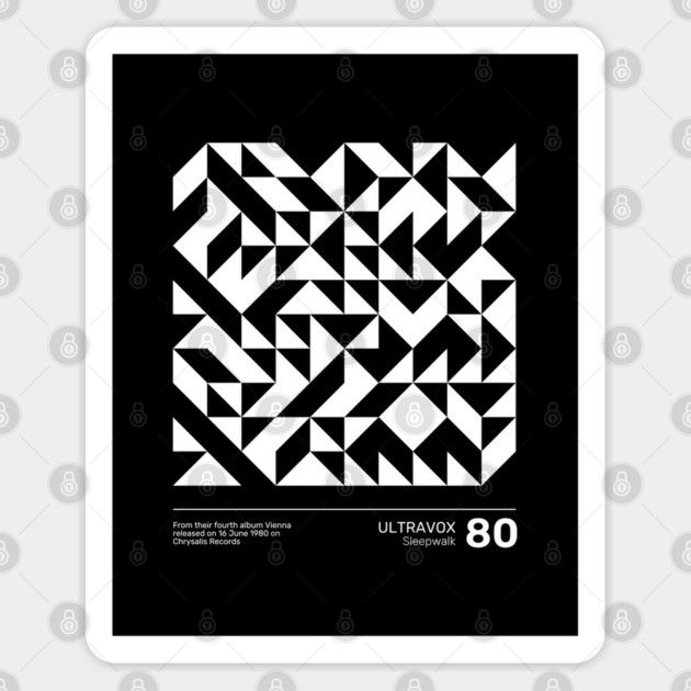 Ultravox Sleepwalk Sticker by Timeless Chaos