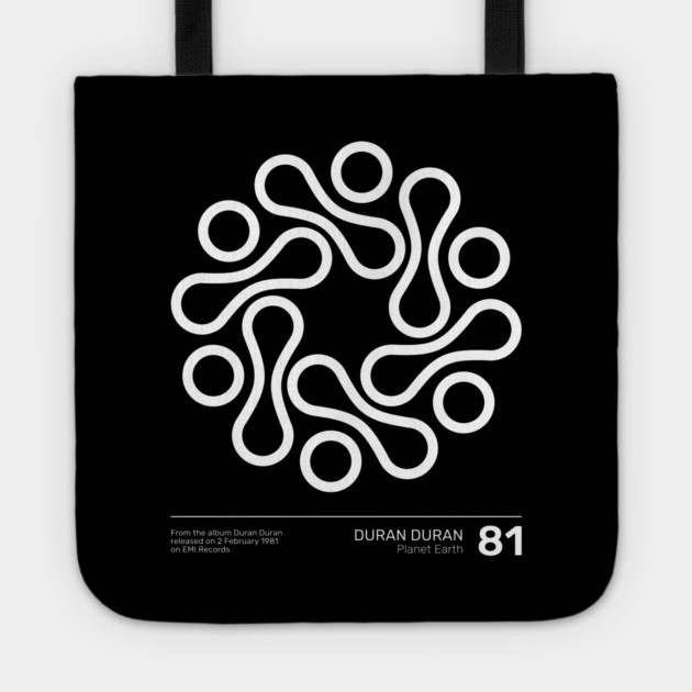 Duran Duran Planet Earth Tote by Timeless Chaos